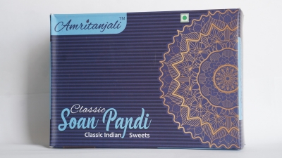 Индийские сладости Соан Папди Классик с миндалем и фисташками (Soan Papdi Classic), Золото Индии, 250 г