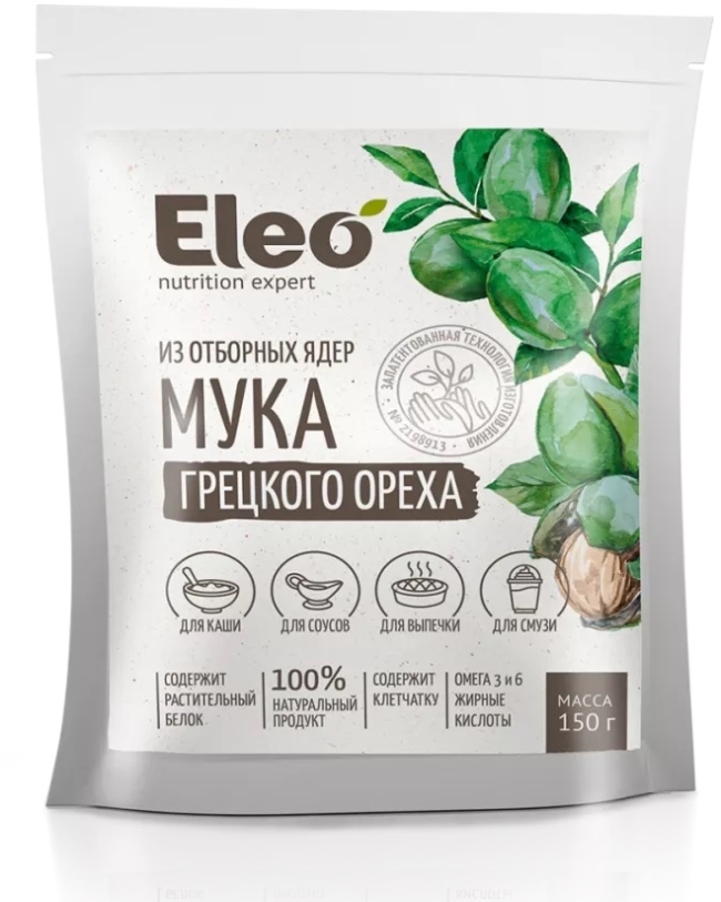 Мука грецкого ореха Eleo, Специалист, 150 г Мука грецкого ореха Eleo, Специалист, 150 г