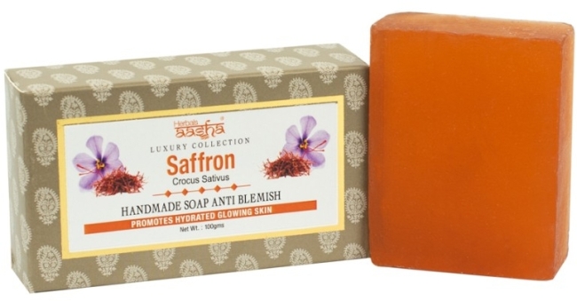 Мыло ручной работы Шафран, Aasha Herbals, 100г Мыло ручной работы Шафран, Aasha Herbals, 100г