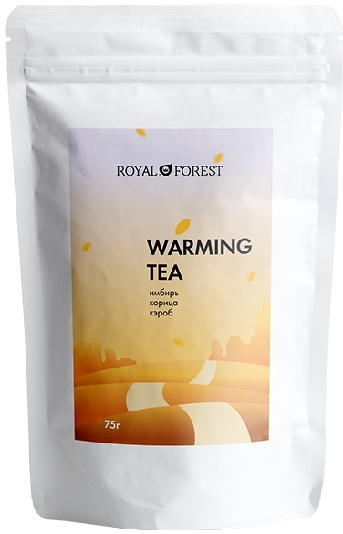 Чай согревающий имбирный (Warming Tea), Royal Forest, 75 г Чай согревающий имбирный (Warming Tea), Royal Forest, 75 г