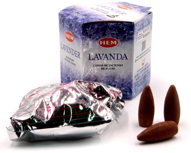 Благовония пуля Лаванда стелющийся дым (Back Flow Lavender) HEM, 40 шт Благовония пуля Лаванда стелющийся дым (Back Flow Lavender) HEM, 40 шт