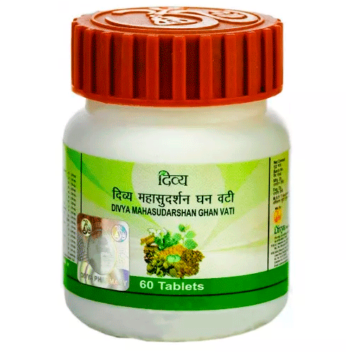 Махасударшан Гхан Вати (Mahasudarshan Ghan Vati), Divya/Patanjali, 60 таб Махасударшан Гхан Вати (Mahasudarshan Ghan Vati), Divya/Patanjali, 60 таб