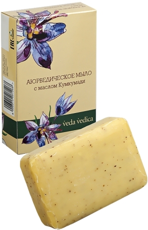 Мыло аюрведическое с маслом Кумкумади, Veda Vedica, 125г Мыло аюрведическое с маслом Кумкумади, Veda Vedica, 125г