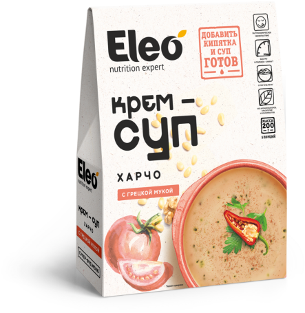 Крем-суп Харчо с мукой грецкого ореха Eleo, Специалист, 200 г Крем-суп Харчо с мукой грецкого ореха Eleo, Специалист, 200 г