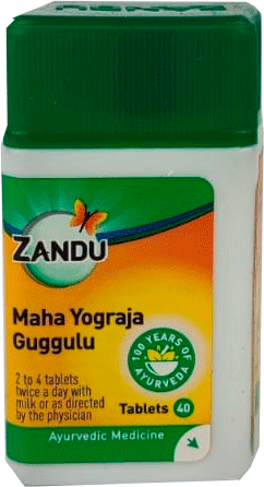 Махайогарадж Гуггул (Maha Yograja Guggulu), Zandu, 40 таб