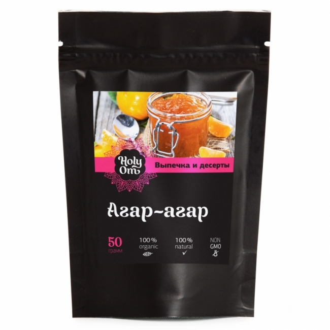 Агар-агар (Выпечка и десерты), Holy Om, 40 г