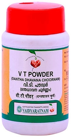 Зубной порошок (V T Powder Dantha Dhavana Choornam), Vaidyratnam, 50г Зубной порошок (V T Powder Dantha Dhavana Choornam), Vaidyratnam, 50г
