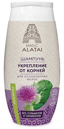 Шампунь "Укрепление от корней" для ослабленных волос, Magic Alatai, 250мл Шампунь "Укрепление от корней" для ослабленных волос, Magic Alatai, 250мл