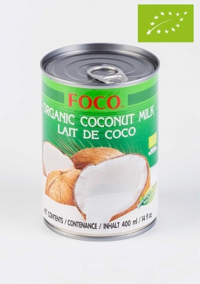 Молоко Кокосовое Органическое "FOCO" (жирность10-12%), FOCO, 400 мл