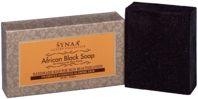 Мыло ручной работы Африканское черное, SYNAA, 100г 