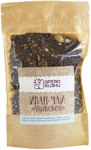 Иван-чай Мужской (чабрец, имбирь, корица, мускатный орех, кардамон) Древо Жизни, 50 г Иван-чай Мужской (чабрец, имбирь, корица, мускатный орех, кардамон) Древо Жизни, 50 г