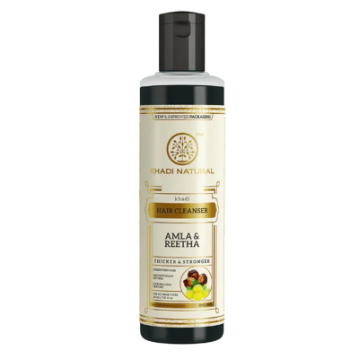Шампунь против перхоти и выпадения волос Амла и Ритха (Amla and Reetha) Khadi Natural, 210 мл