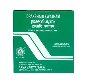 Дракшади Кватхам (Drakshadi Kwatham), Kottakkal, 100 таб Дракшади Кватхам (Drakshadi Kwatham), Kottakkal, 100 таб