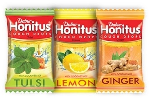 Хонитус, леденцы от кашля, (Honitus cough drops), Dabur, 1шт / 315шт Хонитус, леденцы от кашля, (Honitus cough drops), Dabur, 1шт / 315шт