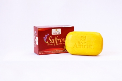 Роскошный Шафран, мыло банное (Saffron Luxury Bath Soap), Baps Amrut, 100 г