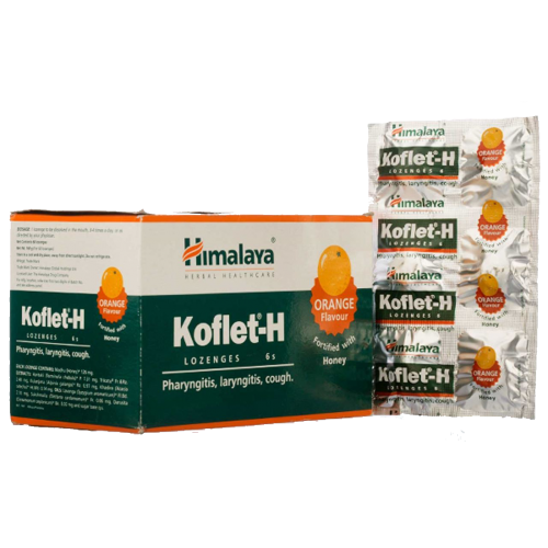 Кофлет Апельсин, леденцы от кашля, (Koflet-H), Himalaya, 6шт/60шт Кофлет Апельсин, леденцы от кашля, (Koflet-H), Himalaya, 6шт/60шт