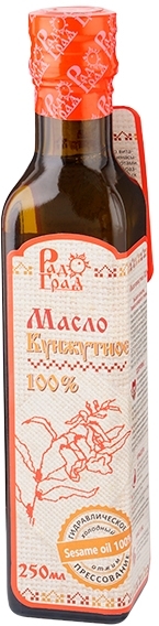 Масло белого кунжута, РадоГрад, 100мл/250мл Масло белого кунжута, РадоГрад, 100мл/250мл