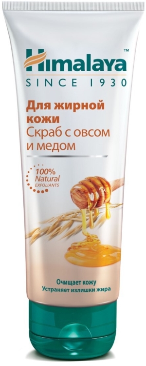 Скраб для жирной кожи с Овсом и Медом Himalaya Herbals, 75 мл Скраб для жирной кожи с Овсом и Медом Himalaya Herbals, 75 мл