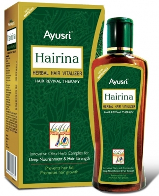 Виталайзер-масляная сыворотка для волос Хайрина (Hairina Herbal Hair Vitalizer) Ayusri, 120мл