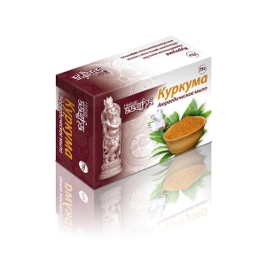 Мыло аюрведическое Куркума, Aasha Herbals, 75 г Мыло аюрведическое Куркума, Aasha Herbals, 75 г