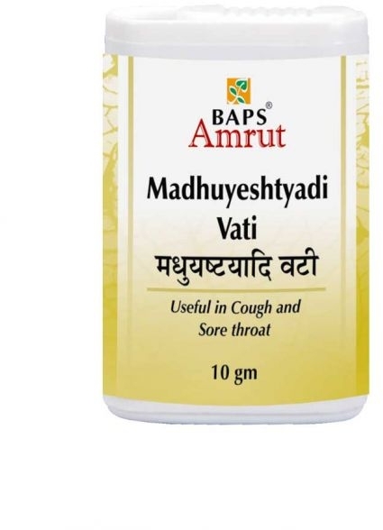 Мадхуештьяди Вати (Madhuyeshtyadi Vati), Baps Amrut, 10г / 25г Мадхуештьяди Вати (Madhuyeshtyadi Vati), Baps Amrut, 10г / 25г