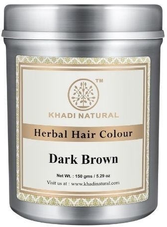 Краска для волос Темно-коричневая (Herbal Hair Colour Dark Brown), Khadi, 150 г Краска для волос Темно-коричневая (Herbal Hair Colour Dark Brown), Khadi, 150 г