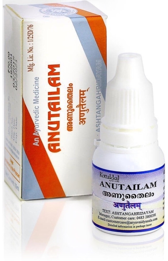 Масло Ану тайлам (Anutailam oil) Kottakkal, 10мл Масло Ану тайлам (Anutailam oil) Kottakkal, 10мл