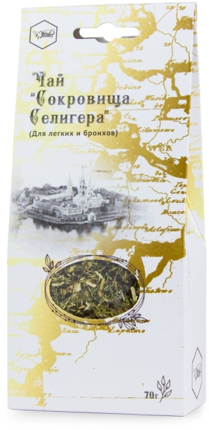 Сокровища Селигера, чай для легких и бронхов, Жива, 70 г Сокровища Селигера, чай для легких и бронхов, Жива, 70 г