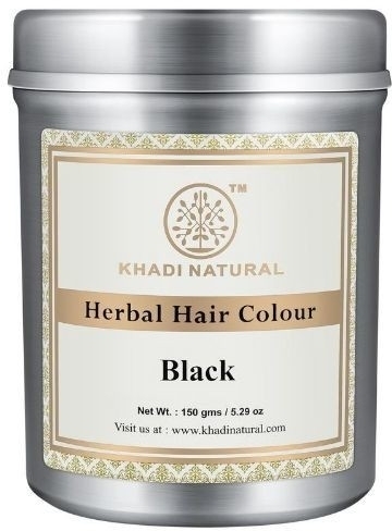 Краска для волос Черная травяная (Herbal Hair Colour Black), Khadi, 150 г Краска для волос Черная травяная (Herbal Hair Colour Black), Khadi, 150 г