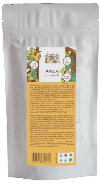 Амла, порошок для волос и тела (Amla Hair Powder), Indibird, 100г/1кг Амла, порошок для волос и тела (Amla Hair Powder), Indibird, 100г/1кг