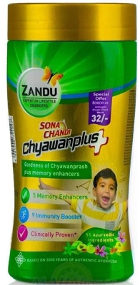 -20% Чаванпраш Сона Чанди Занду (Chyawanprash Sona Chandi ), Zandu, 450 г (до 07.24г)