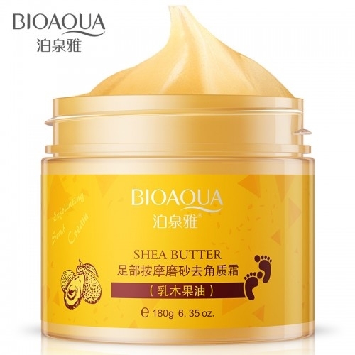 Пилинг гель для ног с ши отшелушивающий (Foot Massage Exfoliating Cream Bioaqua) 180 г