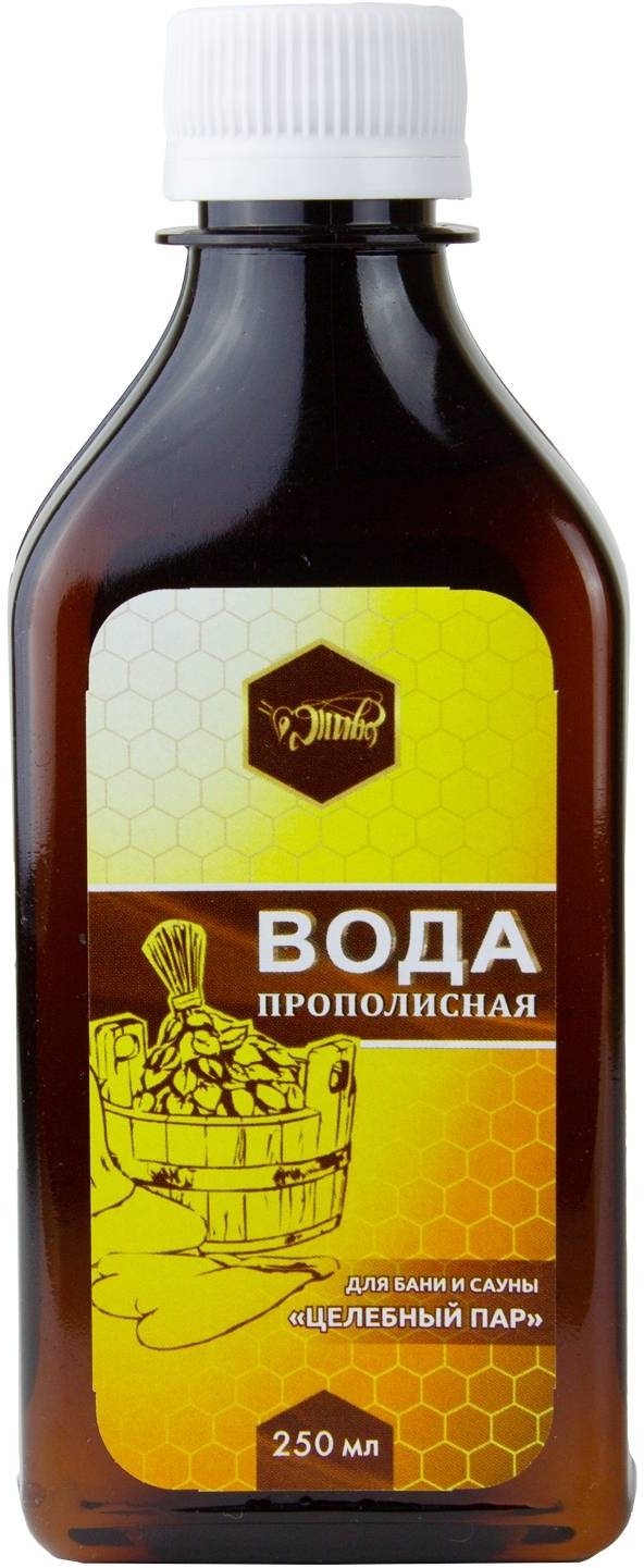 Вода прополисная Целебный Пар, для бани и сауны, Жива, 250 мл Вода прополисная Целебный Пар, для бани и сауны, Жива, 250 мл
