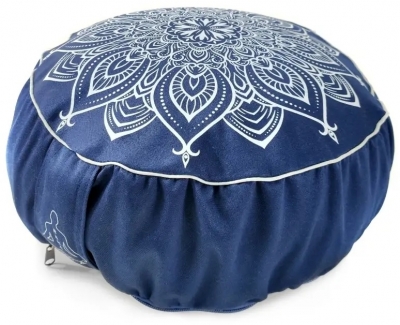 Подушка для медитации Mandala Blue-1 (3кг синий), RamaYoga 