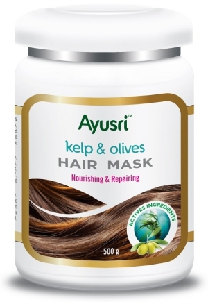Маска для волос Питание и восстановление с ламинарией и оливой (Kelp and Olives Hair Mask) Ayusri, 500 г Маска для волос Питание и восстановление с ламинарией и оливой (Kelp and Olives Hair Mask) Ayusri, 500 г