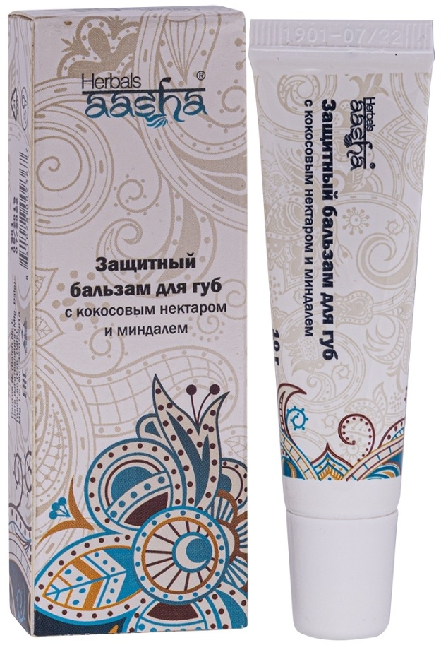 Бальзам для губ защитный, Aasha Herbals, 10 г Бальзам для губ защитный, Aasha Herbals, 10 г