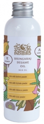 Масло для волос Брингарадж Кунжут (Bhringraj Sesame Hair Oil) Indibird, 150мл / 5л