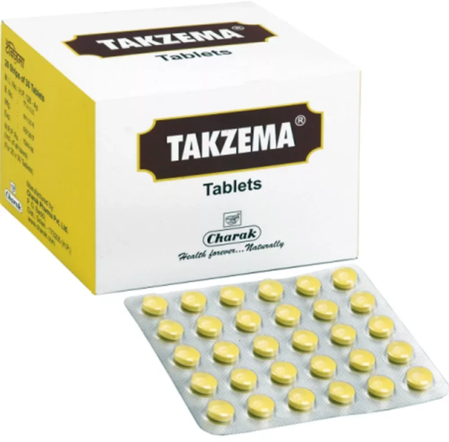 Такзема для лечения экземы и дерматитов (Takzema) Charak, 30/600 таб   