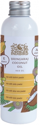 Масло для волос Брингарадж Кокос (Bhringaraj Coconut Hair Oil) Indibird, 150мл