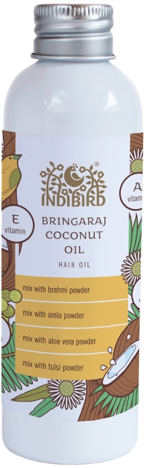 Масло для волос Брингарадж Кокос (Bhringaraj Coconut Hair Oil) Indibird, 150мл Масло для волос Брингарадж Кокос (Bhringaraj Coconut Hair Oil) Indibird, 150мл