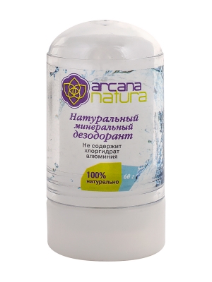 Дезодорант минеральный, Arcana Natura, 60 г/120 г