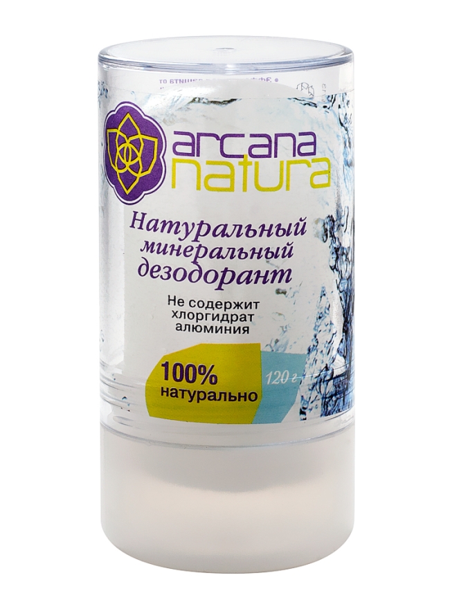 Дезодорант минеральный, Arcana Natura, 60 г/120 г Дезодорант минеральный, Arcana Natura, 60 г/120 г