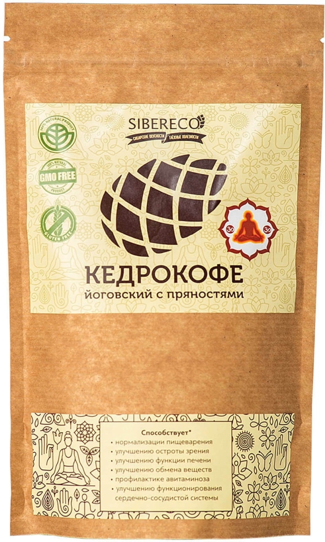 Кедрокофе Йоговский с пряностями, Sibereco 125/250г Кедрокофе Йоговский с пряностями, Sibereco 125/250г