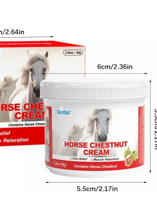 Конский Каштан (Horse Chestnut Cream Sumifun) обезболивающий крем для суставов и мышц, 80 г Конский Каштан (Horse Chestnut Cream Sumifun) обезболивающий крем для суставов и мышц, 80 г
