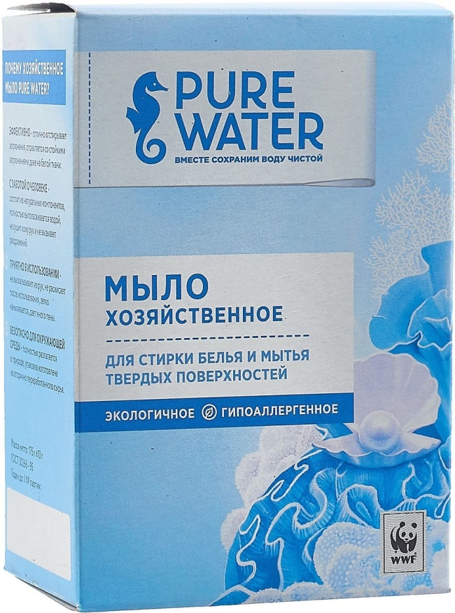 Мыло хозяйственное, Pure Water, 175 г Мыло хозяйственное, Pure Water, 175 г