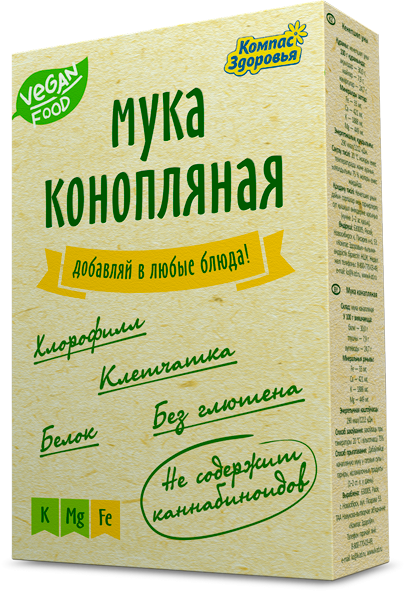 Мука конопляная, Компас Здоровья, 200г Мука конопляная, Компас Здоровья, 200г