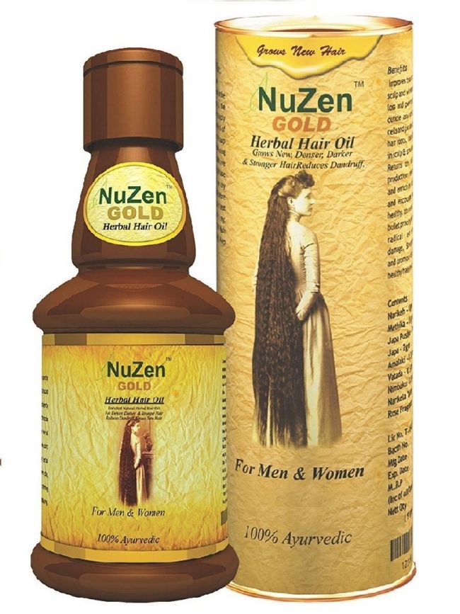 Масло для волос НуЗен Голд (NuZen Gold), NuZen Herbals, 100 мл Масло для волос НуЗен Голд (NuZen Gold), NuZen Herbals, 100 мл