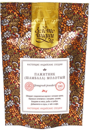 Фенугрек / пажитник молотый (Fenugreek (methi) Powder) Золото Индии, 30г/100г/1кг Фенугрек / пажитник молотый (Fenugreek (methi) Powder) Золото Индии, 30г/100г/1кг