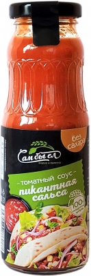 Соус томатный "Пикантная Сальса" без сахара,  Сам бы ел, 270 г