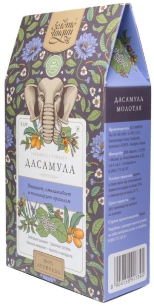 Дашамула, порошок 10 корней (Dashamoola Powder), Золото Индии, 100г/1кг Дашамула, порошок 10 корней (Dashamoola Powder), Золото Индии, 100г/1кг